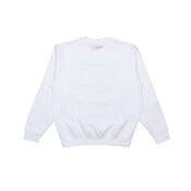 USC Trojans White Block Tonal Tackle Twill Fleece Crew Sweatshirt